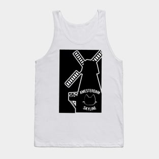 Amsterdam Skyline Cat Tank Top